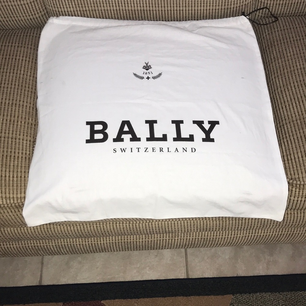 Bally white dust bag from Switzerland